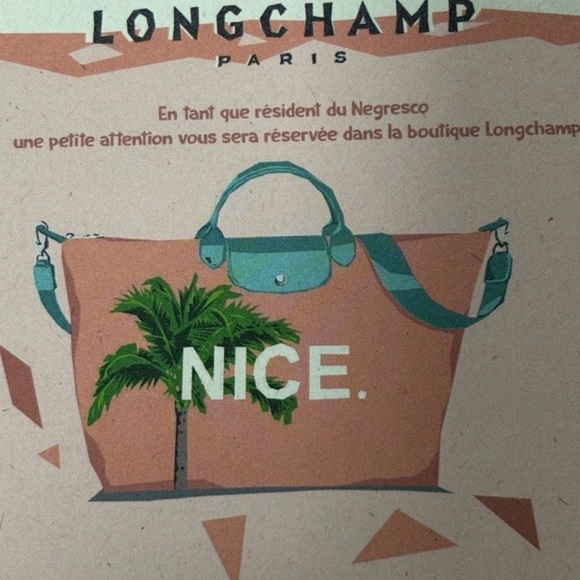 Longchamp Travel Tote Bag Exclusive : Nice France “Le Negresco” - Picture 9 of 9